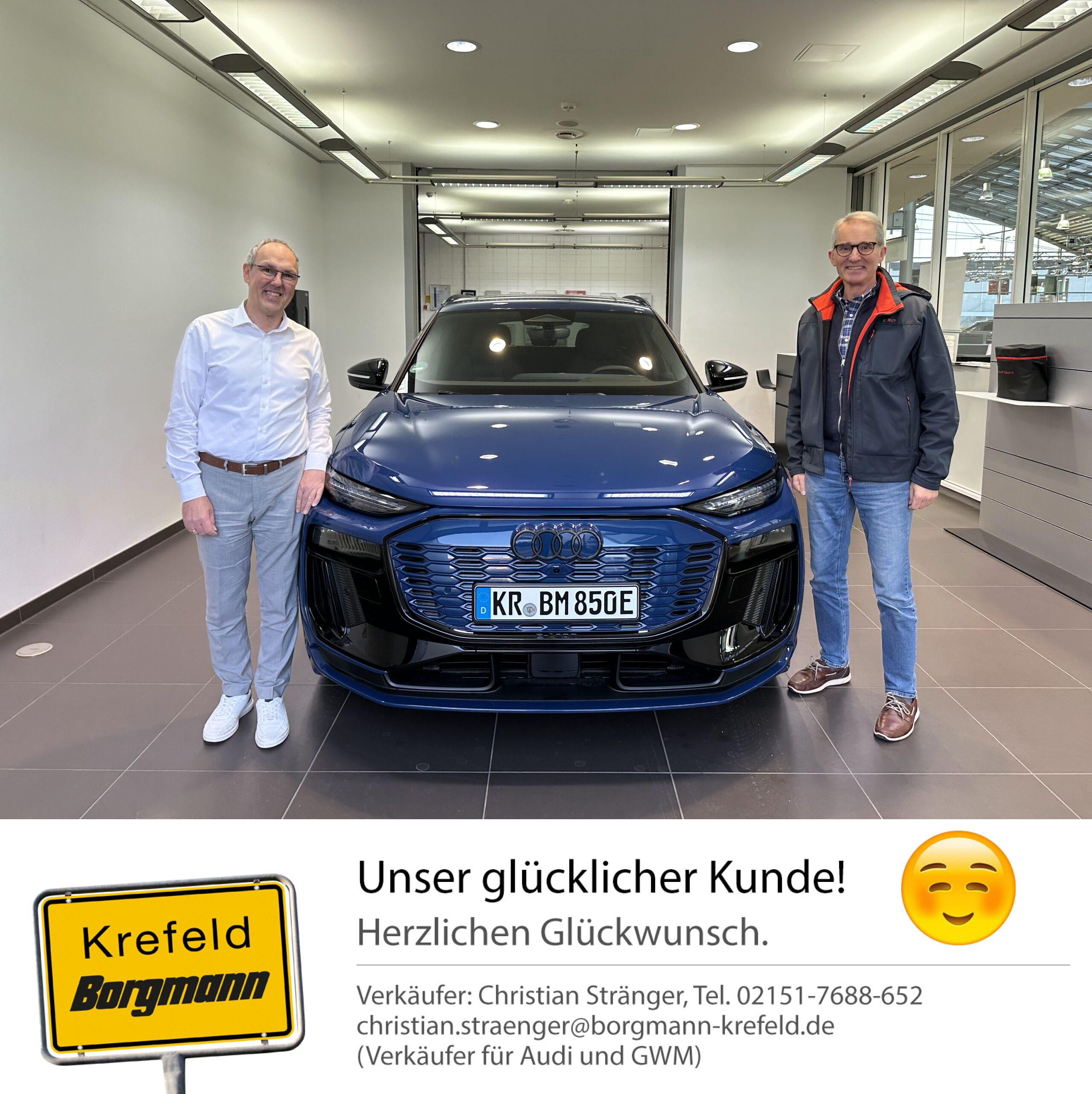 Fahrzeugübergabe Audi Q6 e-tron