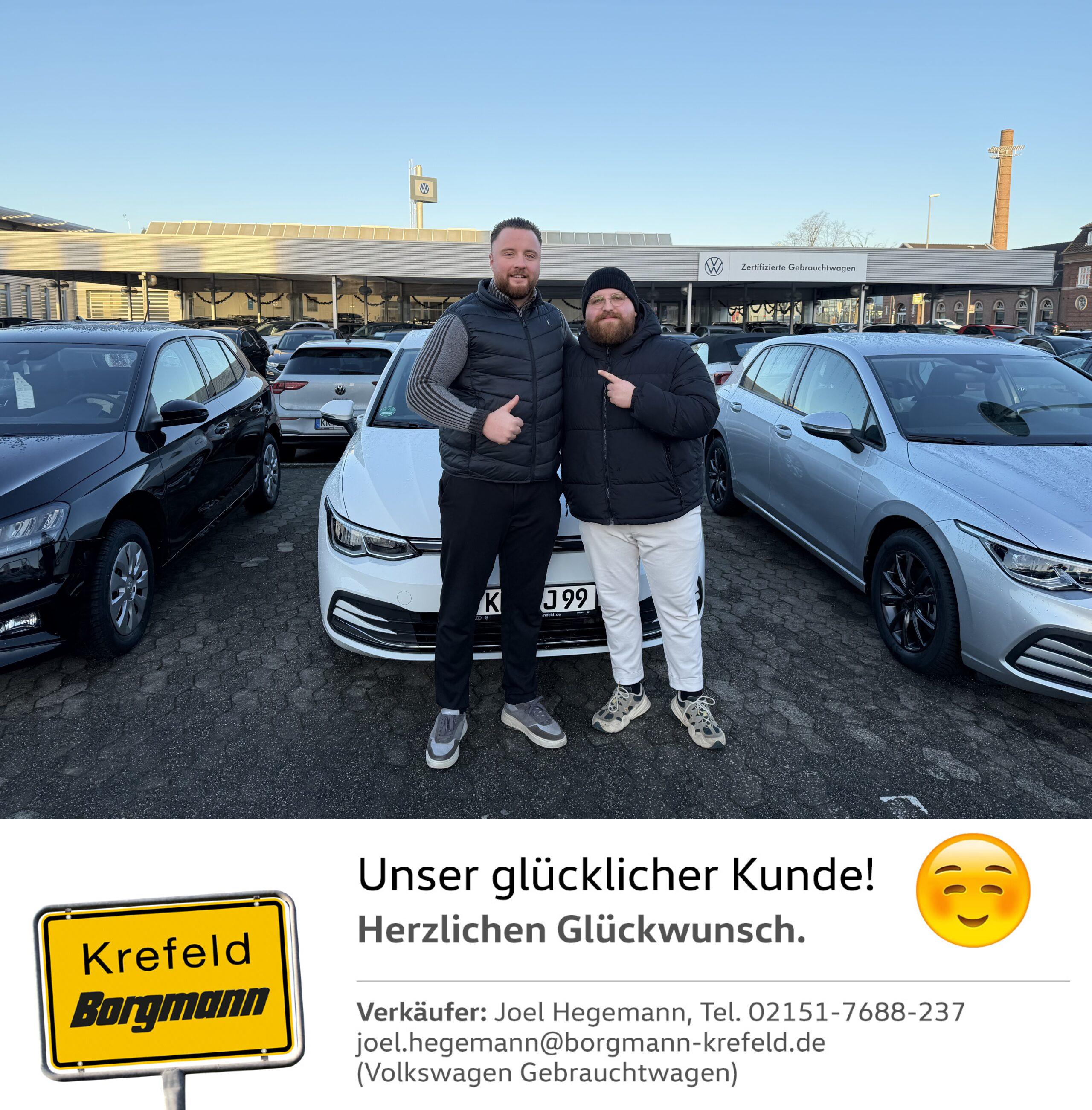 Fahrzeugübergabe Golf 8