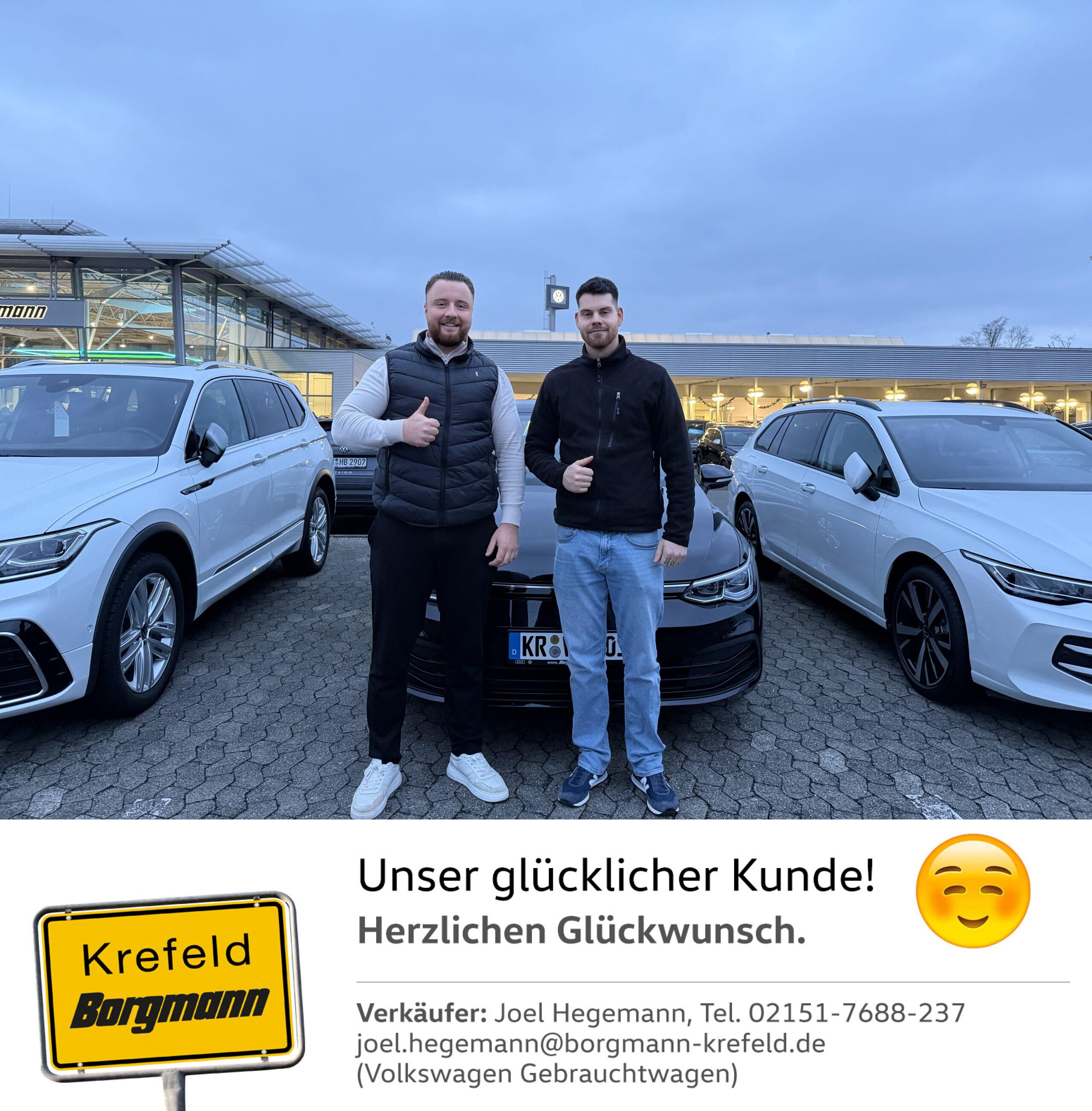 Fahrzeugübergabe Golf 8 Variant