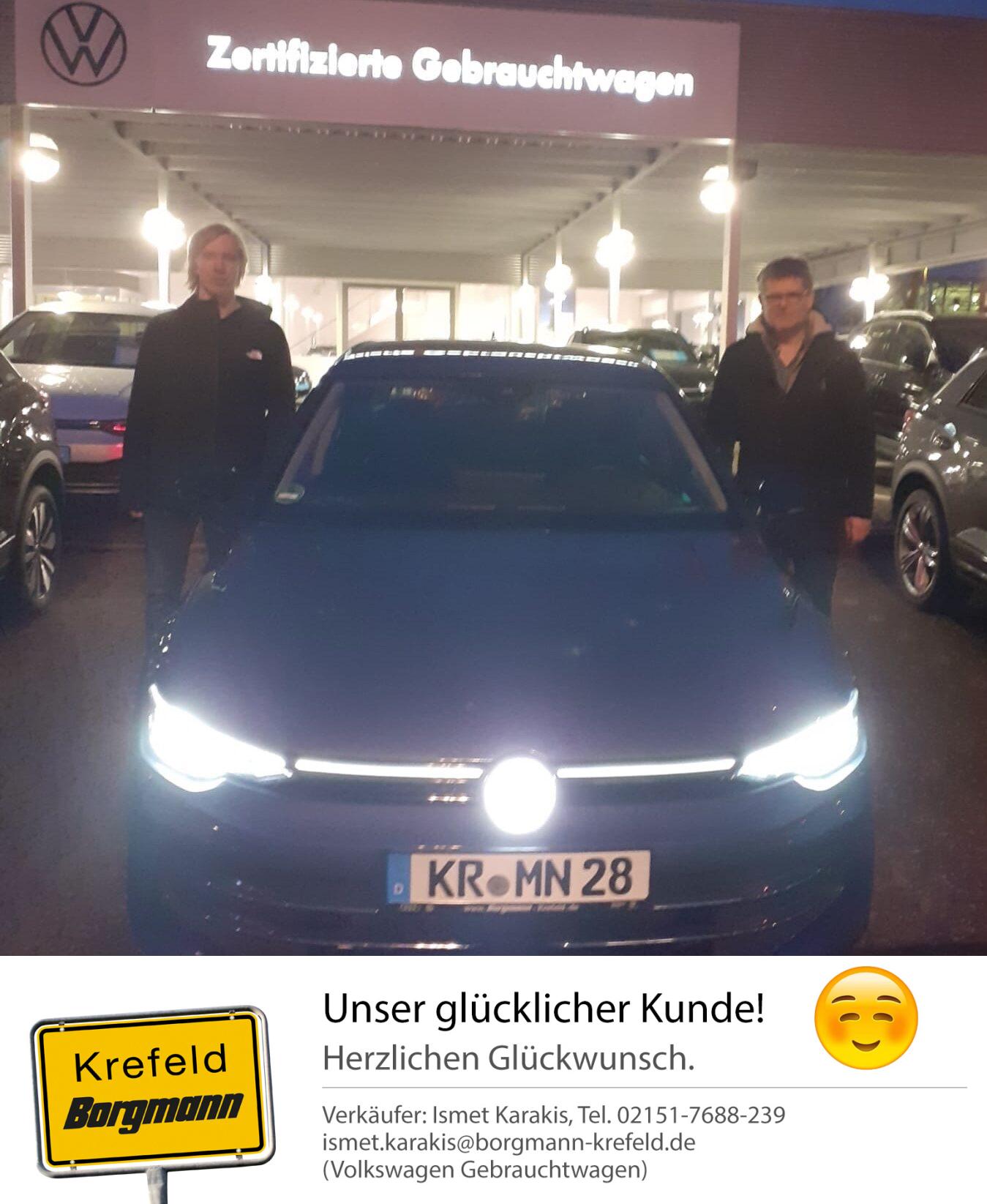 Fahrzeugübergabe Golf