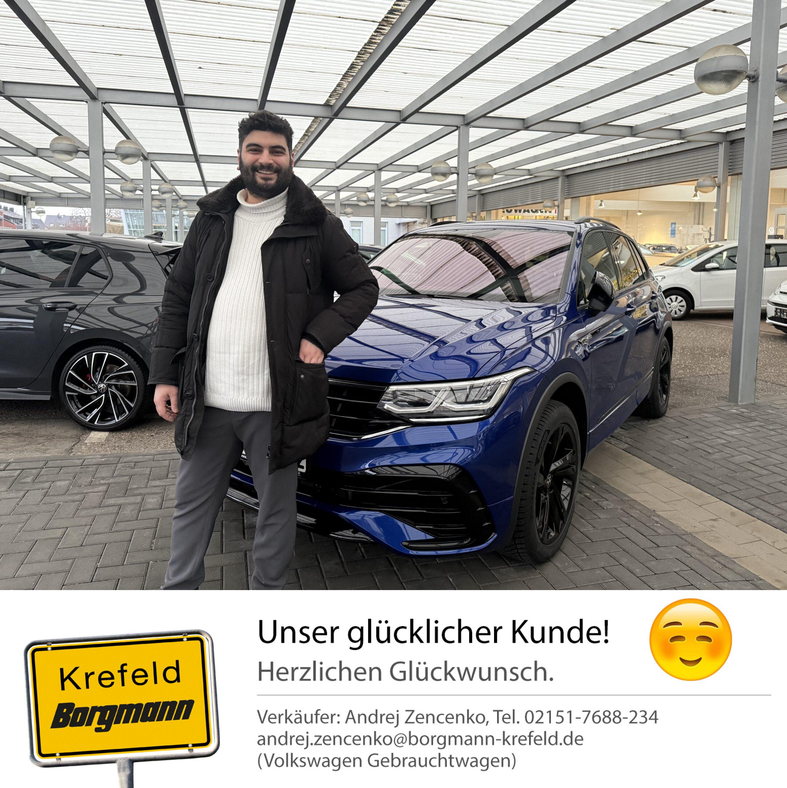 Fahrzeugübergabe Tiguan R-Line