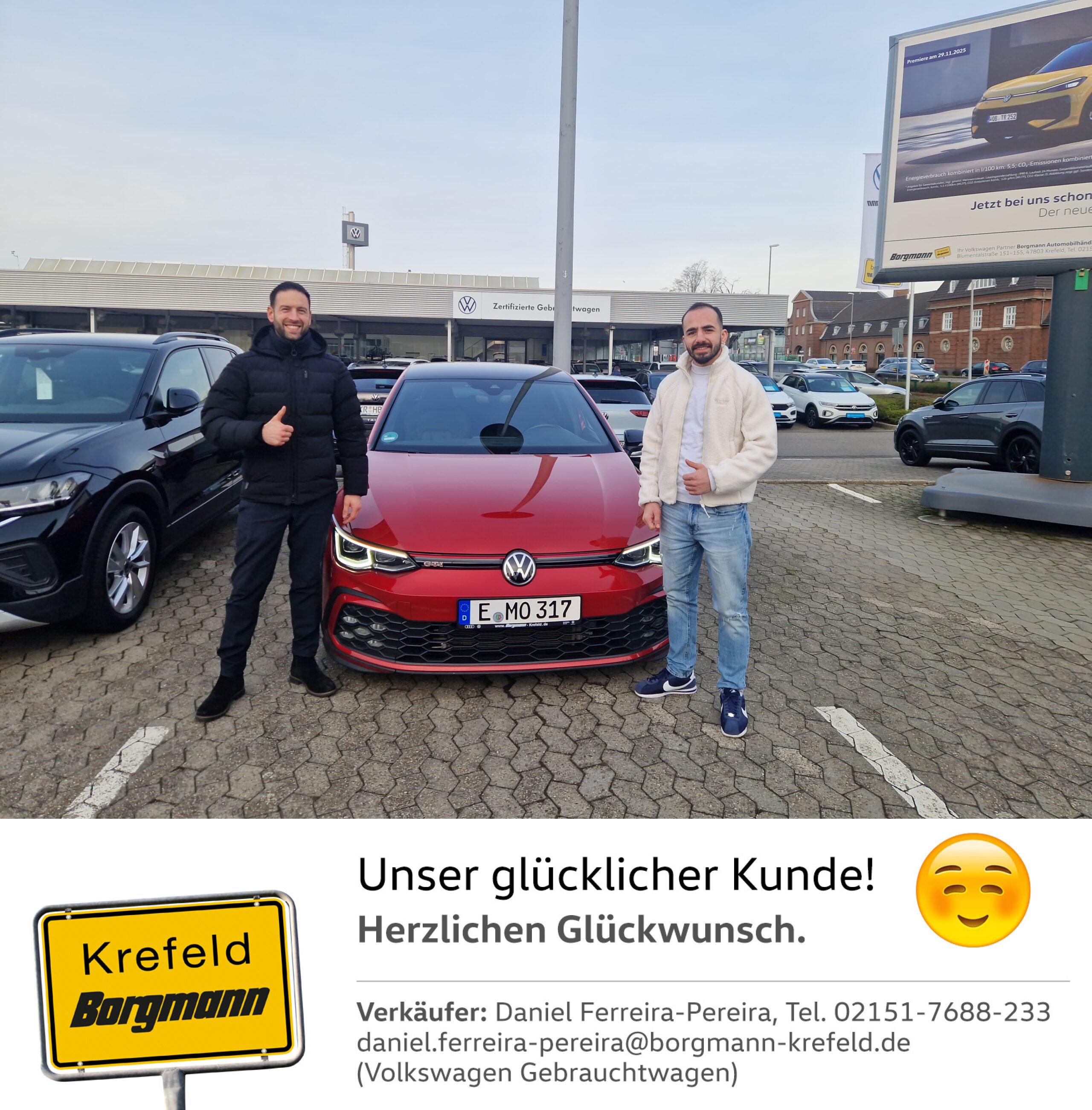 Fahrzeugübergabe Golf GTI