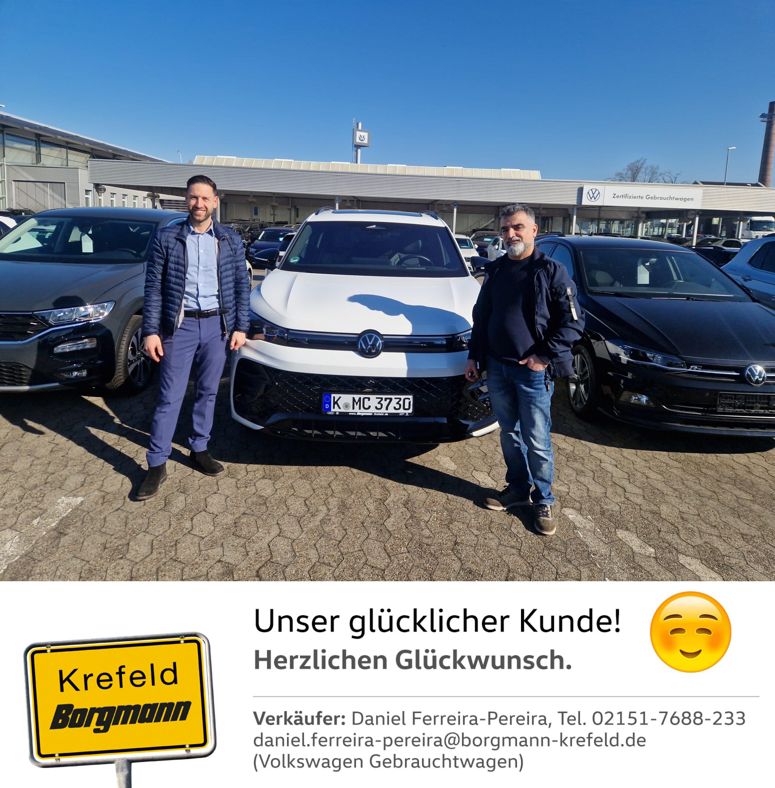 Fahrzeugübergabe TIGUAN R-LINE