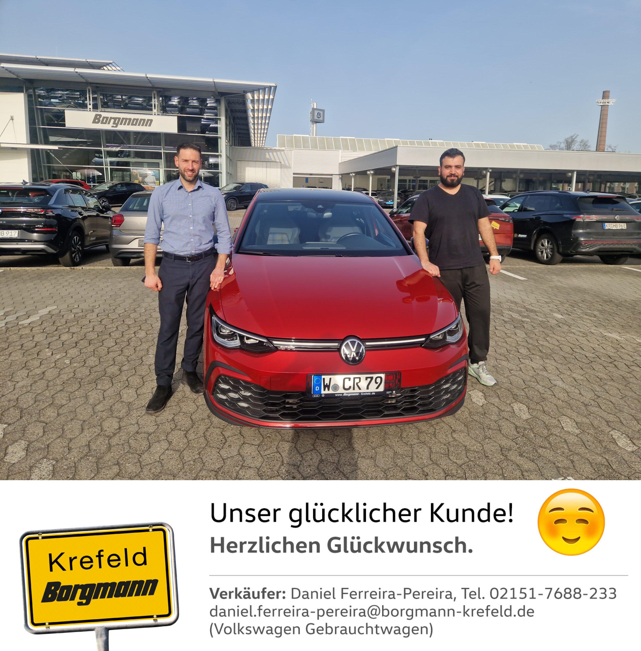 Fahrzeugübergabe Golf GTI