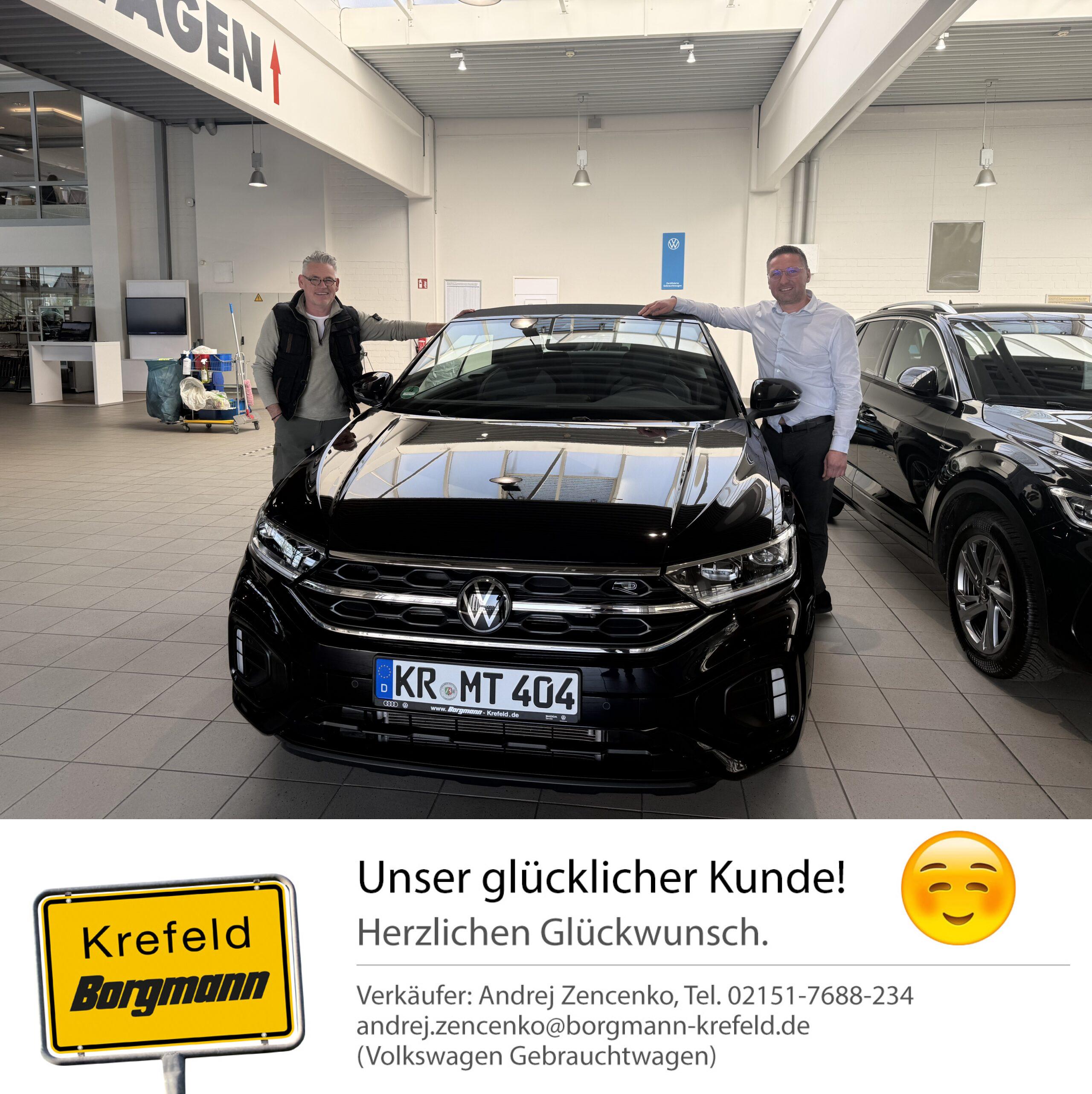 Fahrzeugübergabe VW T-Roc Cabriolet