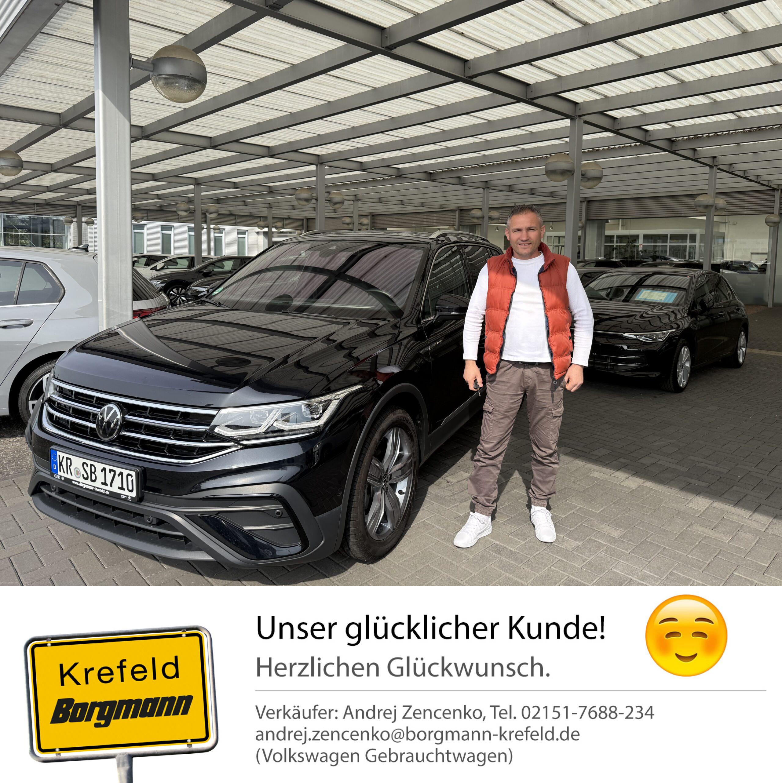 Fahrzeugübergabe VW Tiguan Allspace