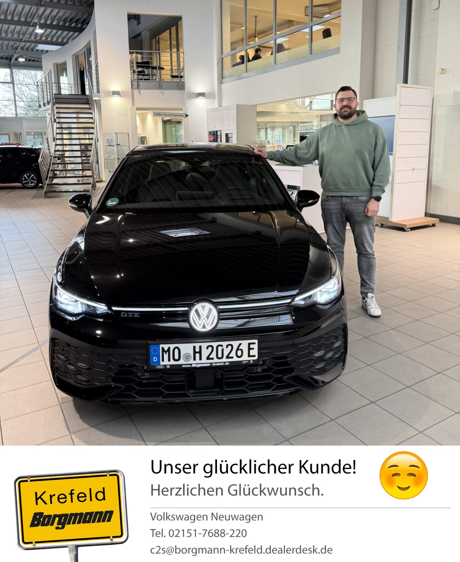 Fahrzeugübergabe Golf GTE