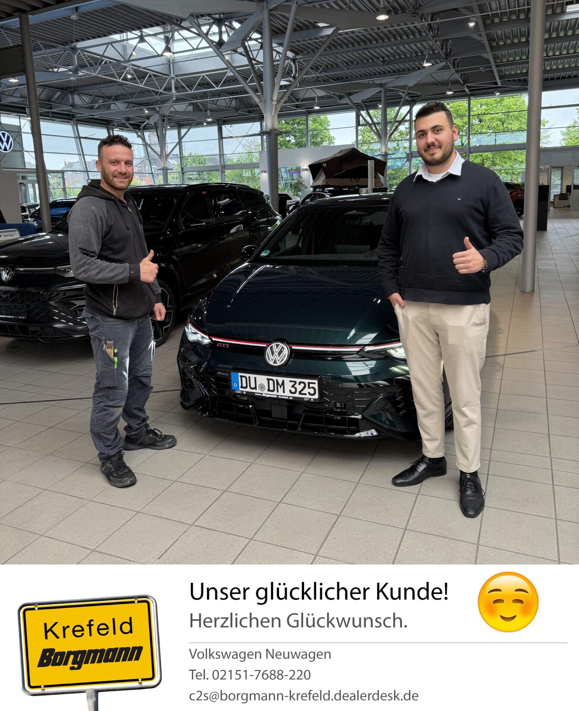 Fahrzeugübergabe Golf GTI 50 Jahre