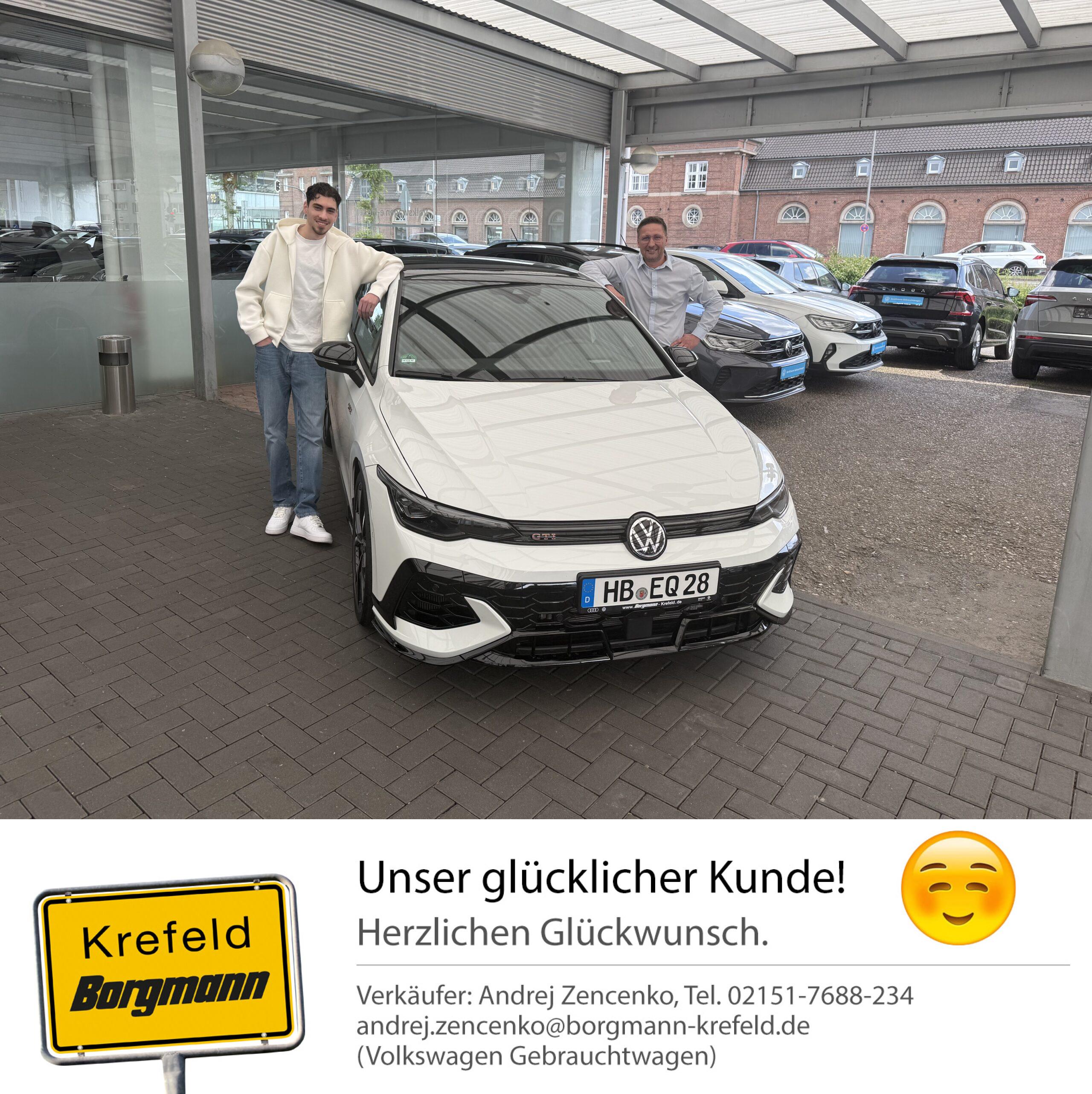 Fahrzeugübergabe Golf GTI