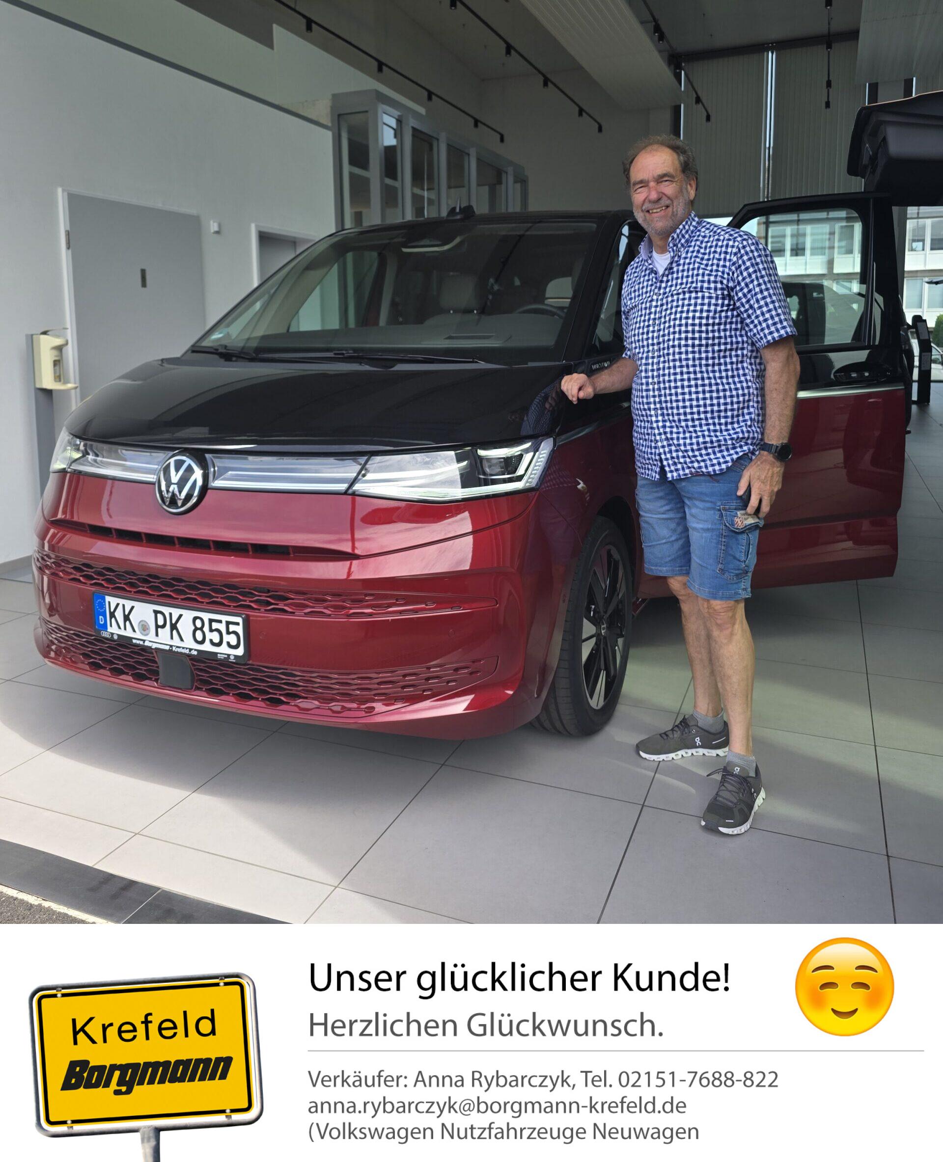 Fahrzeugübergabe Multivan Energy