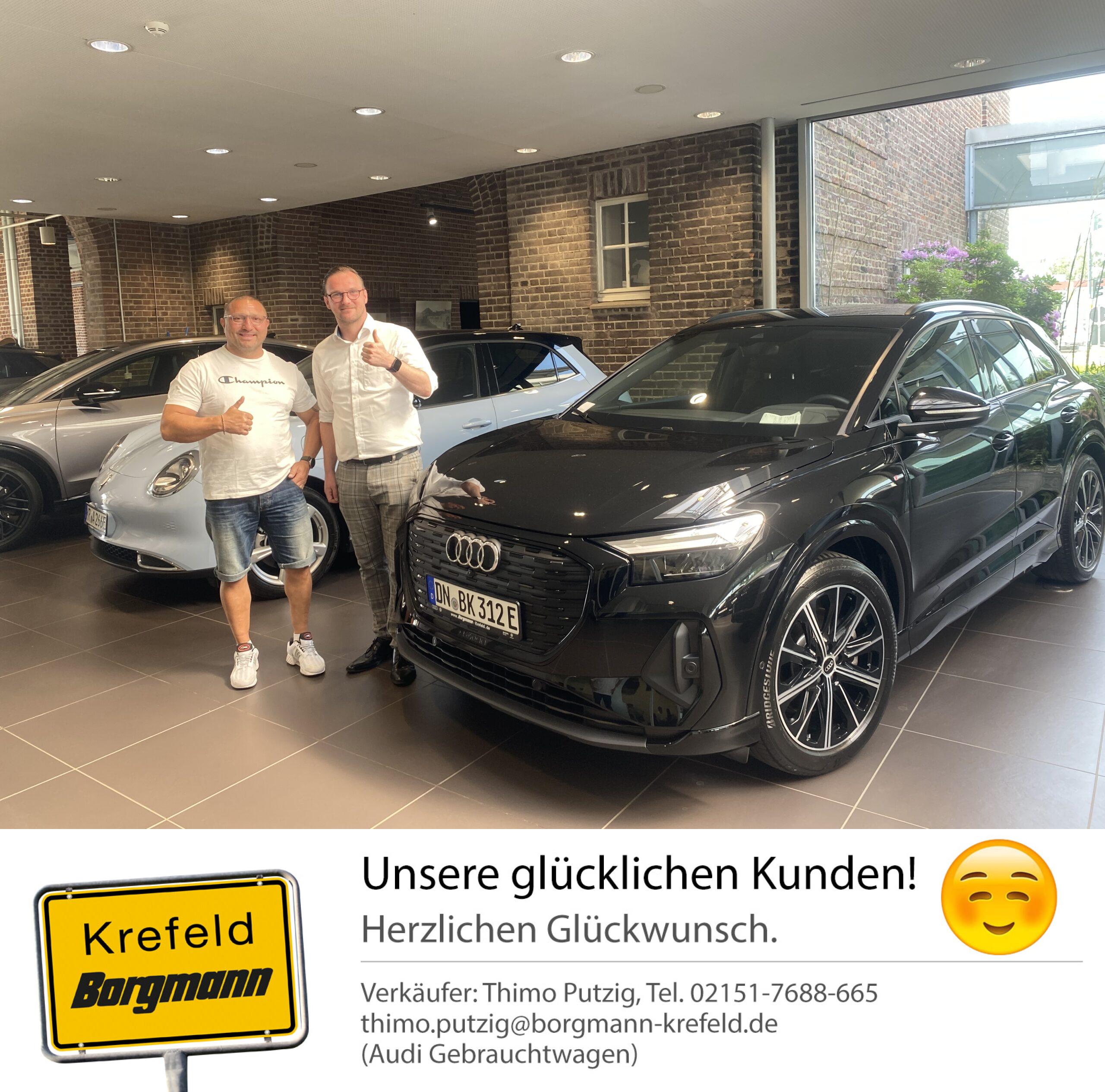 Fahrzeugübergabe Audi Q4 40 e-tron