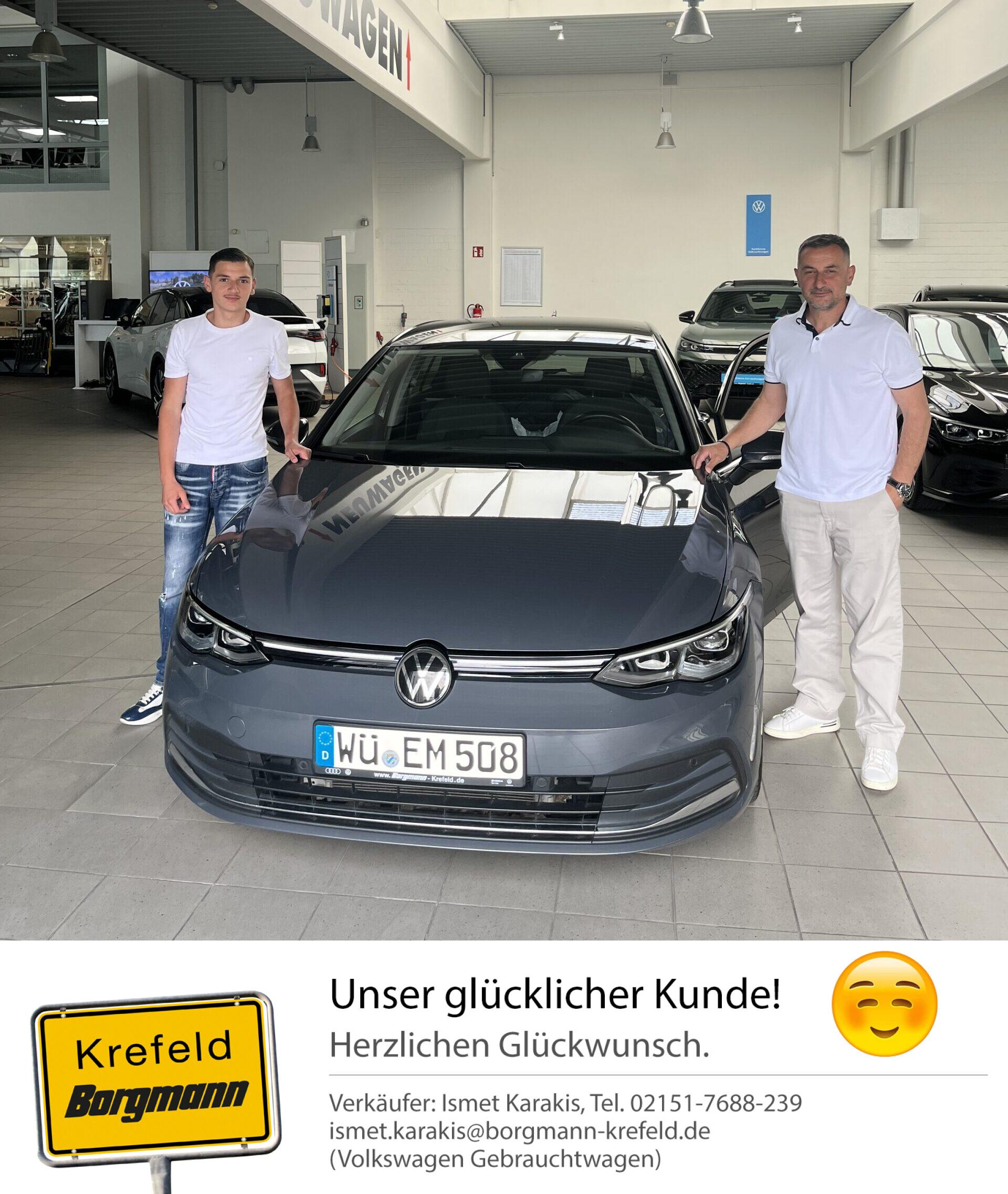 Fahrzeugübergabe Golf