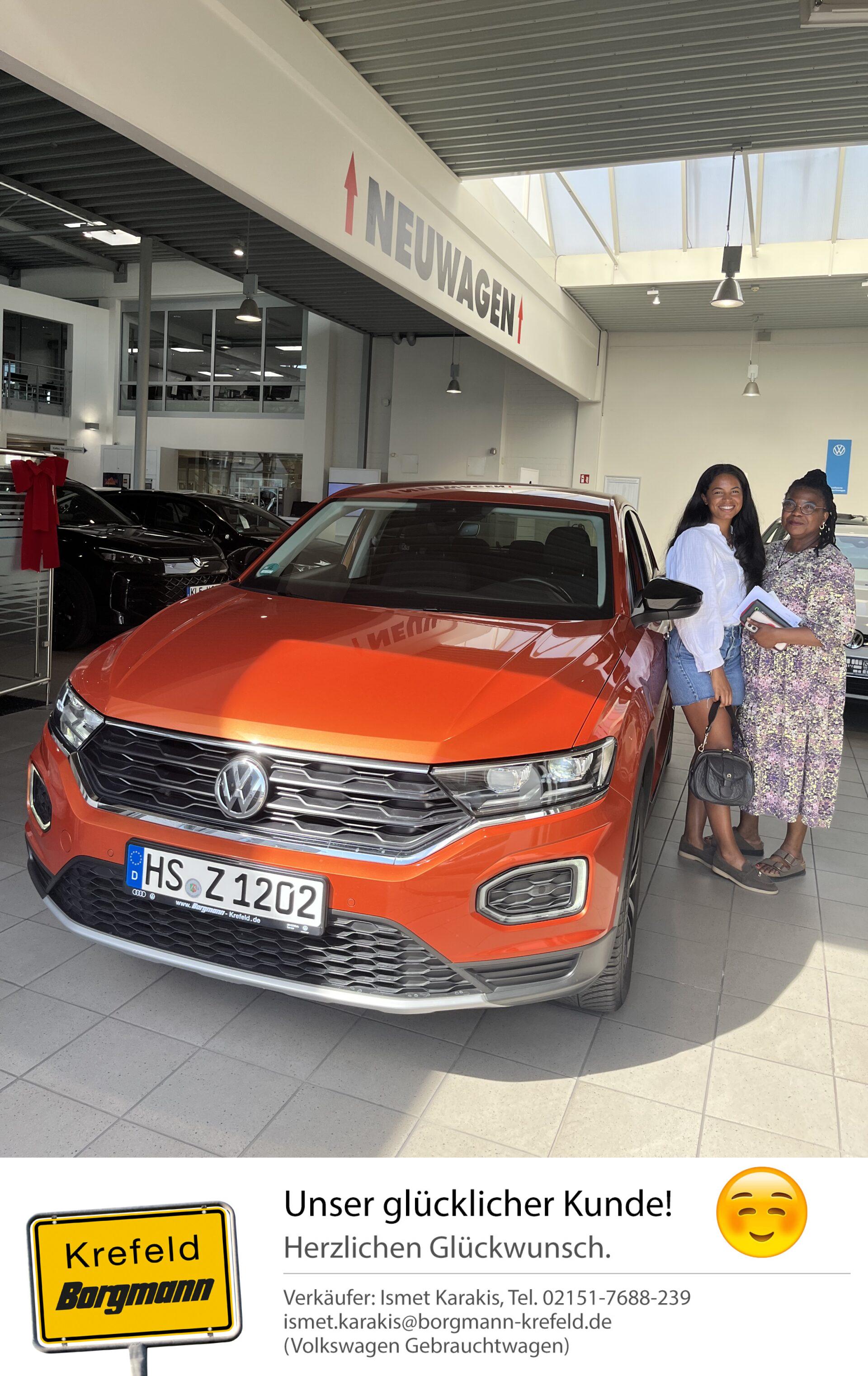Fahrzeugübergabe T-roc