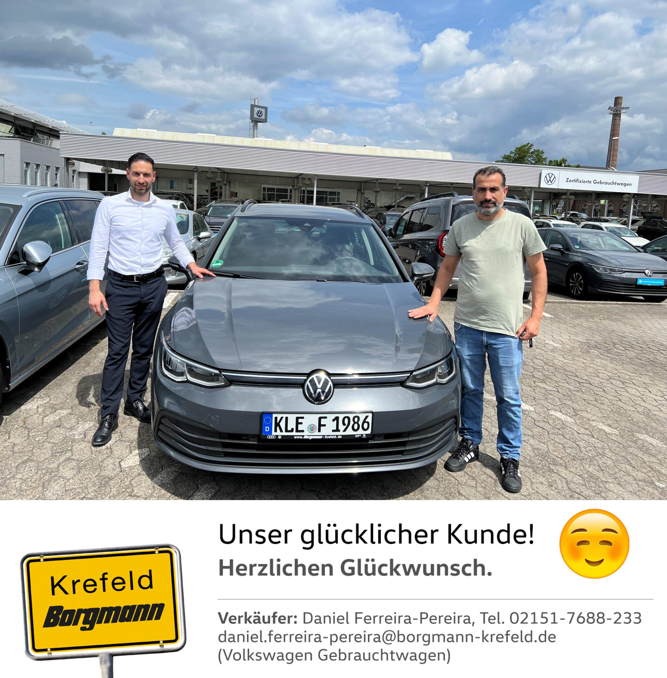 Fahrzeugübergabe Golf 8 Variant