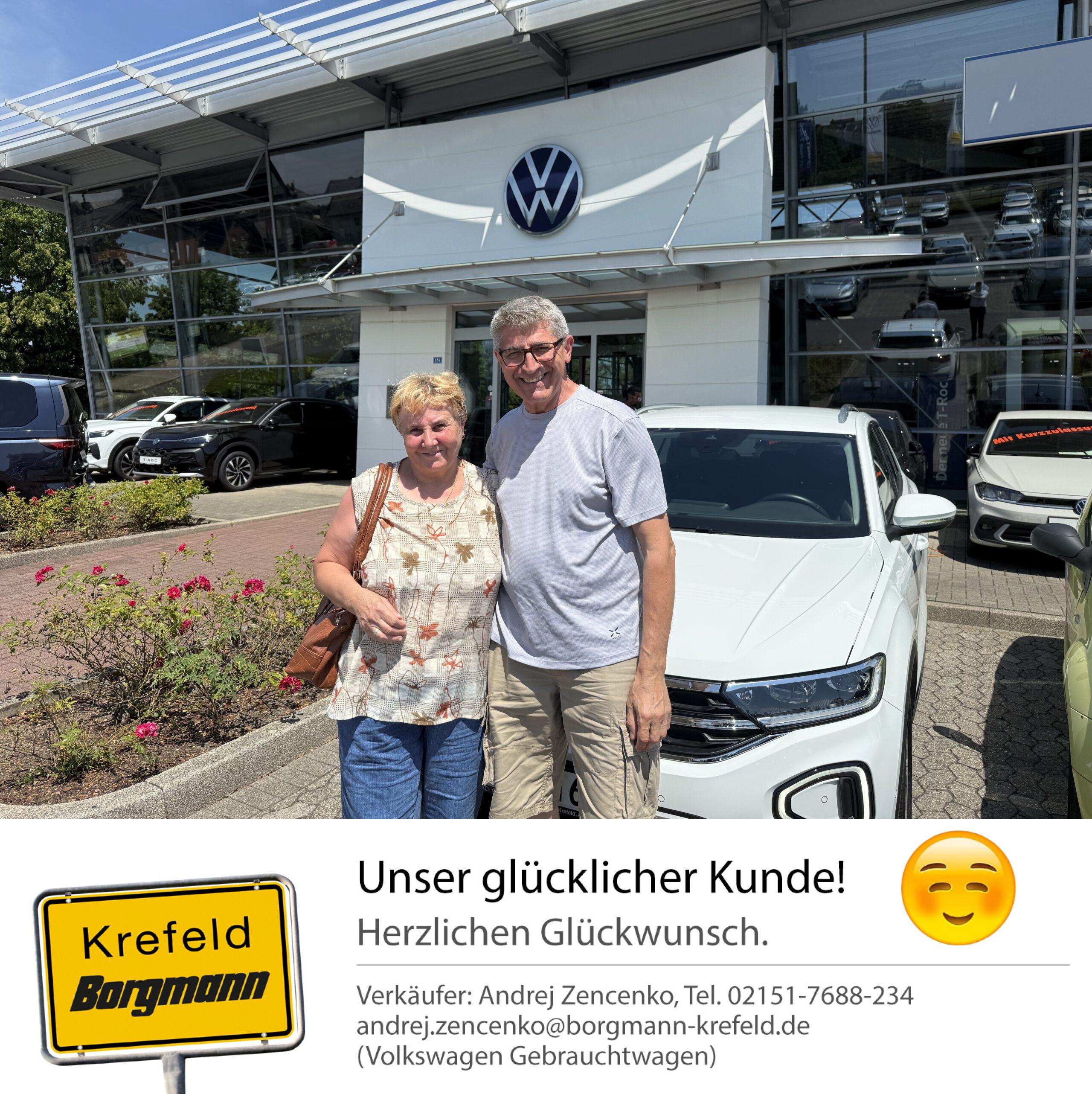 Fahrzeugübergabe VW T-Roc