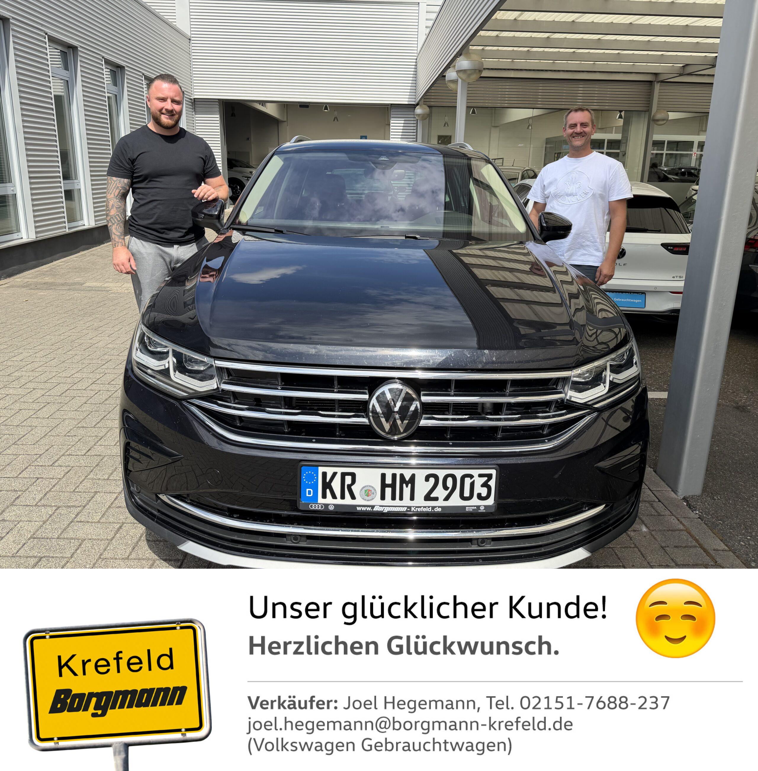 Fahrzeugübergabe VW Tiguan